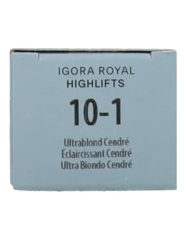Schwarzkopf Igora Royal Highlifts 10-1 - Rubio Platino Ceniza 60 ml